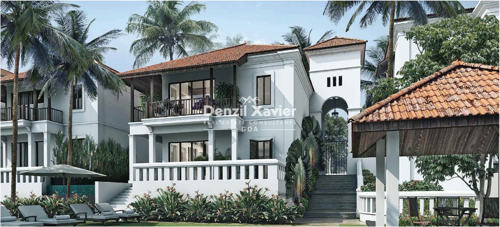 3BHK Villa with Private Pool and Private Garden having field view for